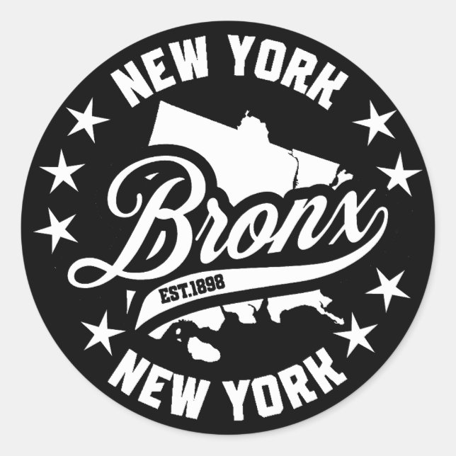 Bronx,New York Classic Round Sticker (Front)