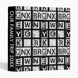 Bronx New York Grunge Typography Binder