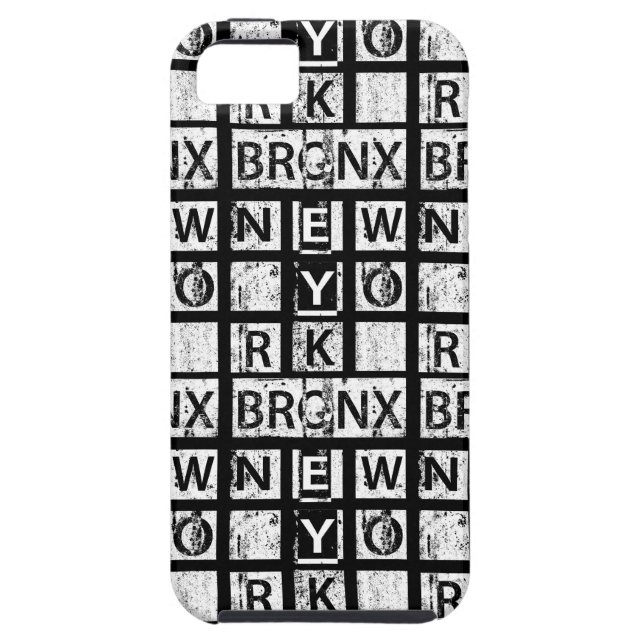 Bronx New York | Grunge Typography Case-Mate iPhone Case (Back)