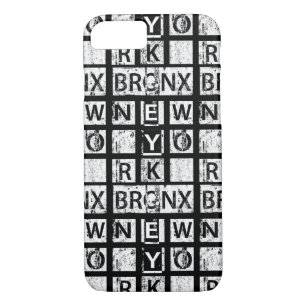 Bronx New York   Grunge Typography iPhone 8/7 Case