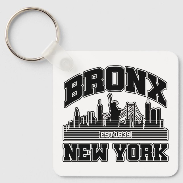 Bronx,New York Keychain (Front)