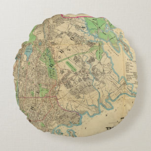 Bronx, New York Round Pillow