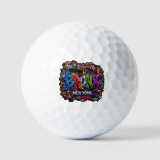 Bronx New York Urban Graffiti Street Art Golf Balls
