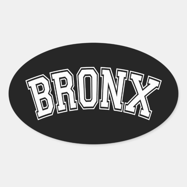 BRONX OVAL STICKER (Front)