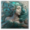 Bronze 3D effect Mermaid Ceramic Tile 