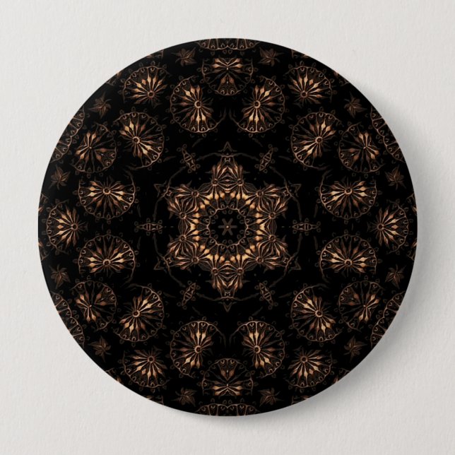 Bronze Age Mandala  4 Inch Round Button (Front)