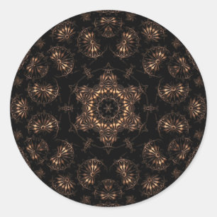 Bronze Age Mandala Classic Round Sticker
