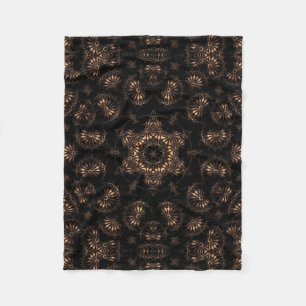 Bronze Age Mandala Fleece Blanket