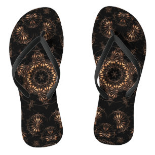 Bronze Age Mandala  Flip Flops