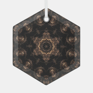 Bronze Age Mandala  Glass Ornament