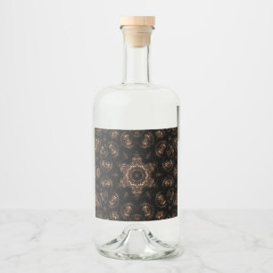 Bronze Age Mandala  Liquor Bottle Label
