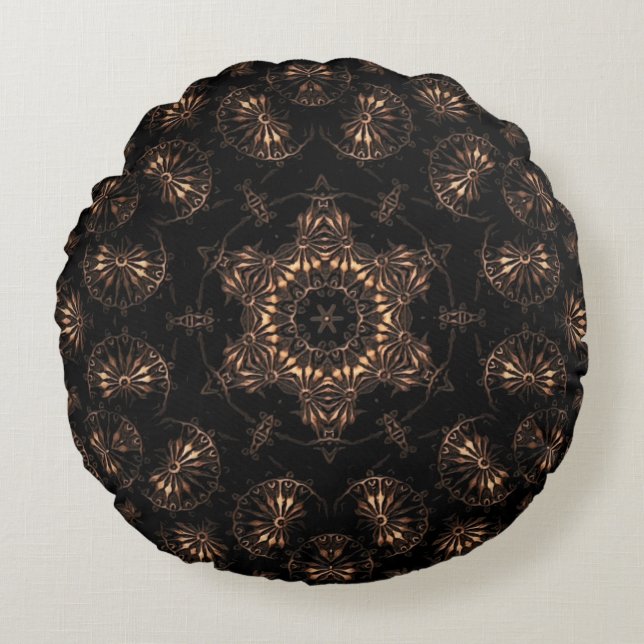 Bronze Age Mandala  Round Pillow (Front)