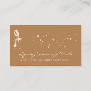 Bronze Airbrush Spray Mobile Tan Business Card