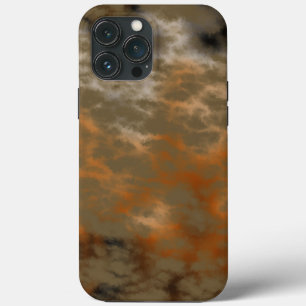 Bronze and Copper Marble Abstract iPhone 13 Pro Max Case