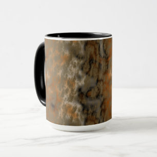 Bronze and Copper Marble Abstract Mug