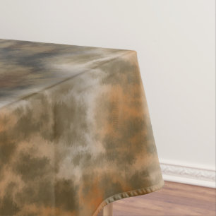 Bronze and Copper Marble Abstract Tablecloth