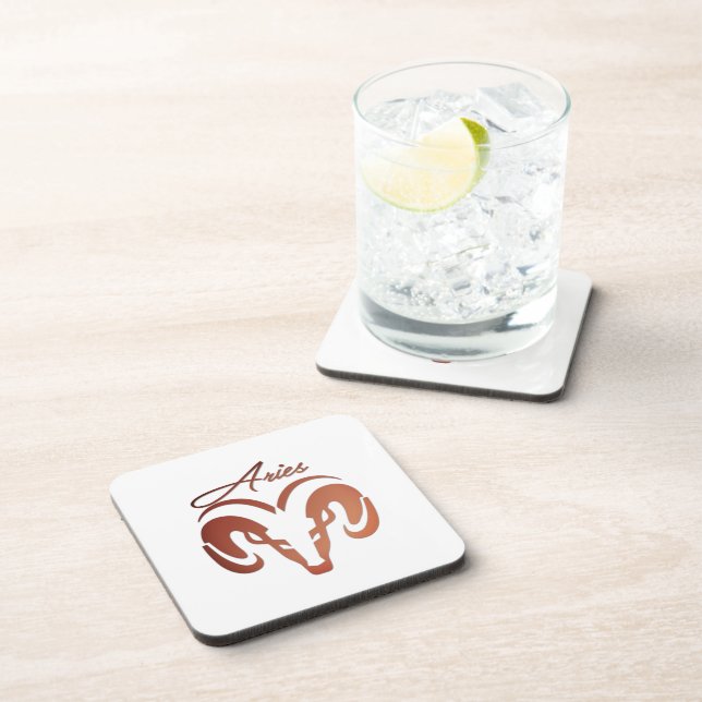 Bronze Aries the Ram Zodiac Coaster (Right Side)