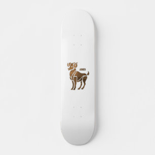 Bronze Aries the Ram Zodiac Skateboard