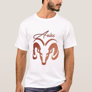 Bronze Aries the Ram Zodiac T-Shirt