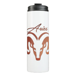 Bronze Aries the Ram Zodiac Thermal Tumbler