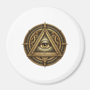 Bronze Astrolabe Eye Magnet