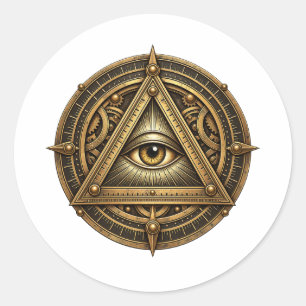 Bronze Astrolabe Eye Sticker