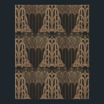 Bronze,black,art deco, art nouveau, floral,pattern faux canvas print<br><div class="desc">Bronze, black, art deco,  art nouveau,  floral, pattern, vintage, elegant, chic, beautiful, victorian, belle epoque, timeless style, classic style, modern, trending</div>