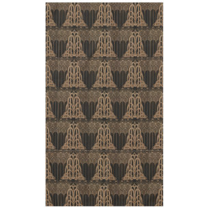 Bronze,black,art deco, art nouveau, floral,pattern tablecloth