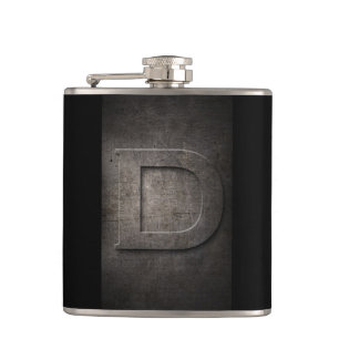 Bronze Black Metal D Monogram Flask
