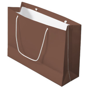 Bronze Brown Solid Colour Large Gift Bag