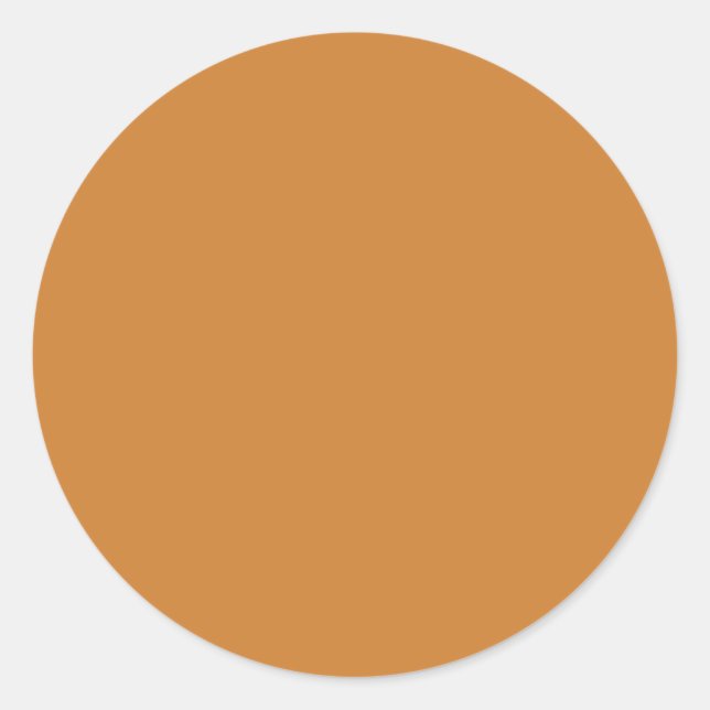 Bronze Classic Round Sticker (Front)