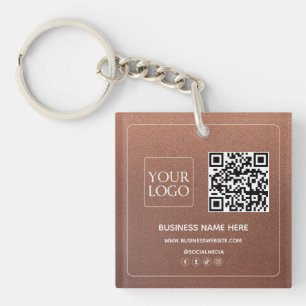 Bronze   Code QR personnalisé Logo d'entreprise Mé