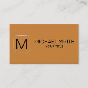 Bronze colour background business card