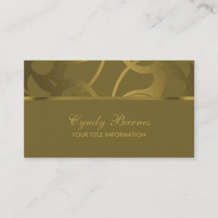 Bronze Contemporary  Business Card