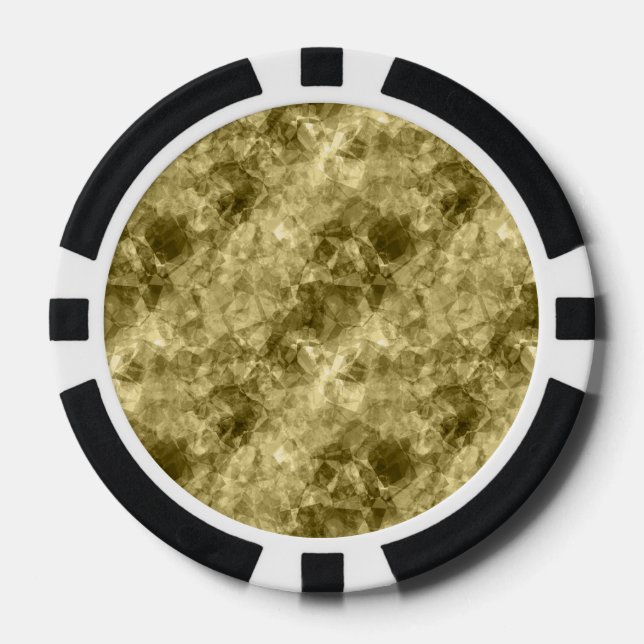 Bronze Crumpled Texture Poker Chips (Front)