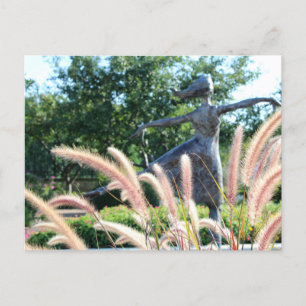 Bronze Dancing Statue Postcard