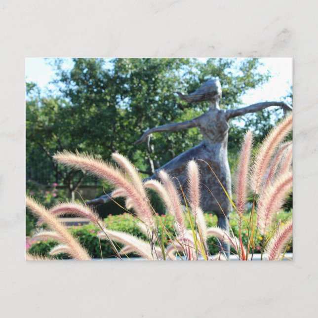 Bronze Dancing Statue Postcard (Front)