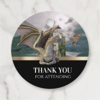 Bronze Dragon Medieval Castle Metallic Birthday