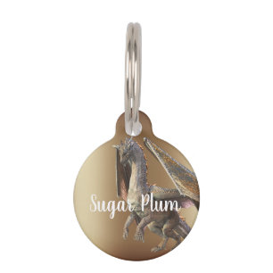 Bronze Dragon Pet Dog Cat Lost Id Tag