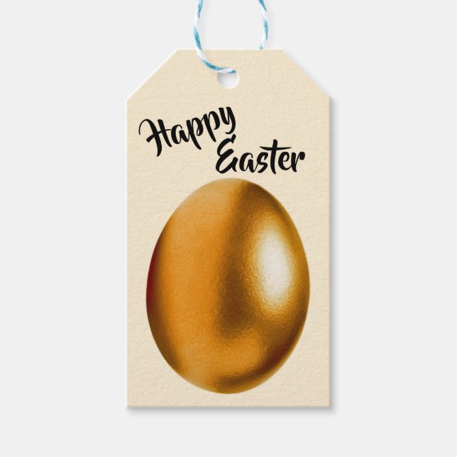 Bronze Easter Egg Gift Tag (Front)