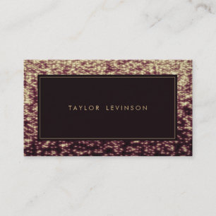 Bronze Glimmer Hair Salon Stylist Business Cards