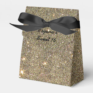 Bronze Glitter Sparkle Birthday Party Favour Boxes