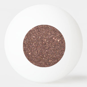 Bronze Glitter Sparkles Ping Pong Ball