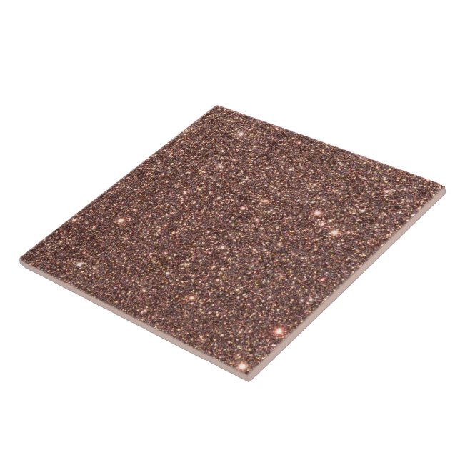 Bronze Glitter Sparkles Tile (Side)