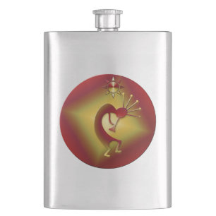 Bronze & Gold Hip Flask