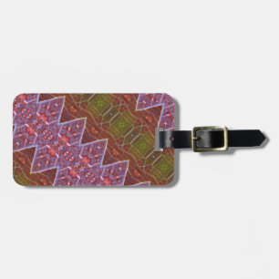 Bronze & Green Leaf 13  Luggage Tag