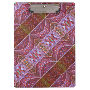 Bronze & Green Leaf Ikat 19 Clipboard