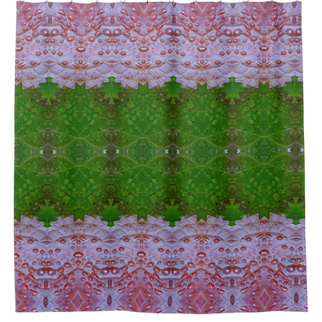Bronze & Green Leaves Ikat (Front)
