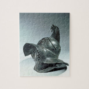 Bronze helmet of Thracian gladiator, Roman, 1st ce Jigsaw Puzzle