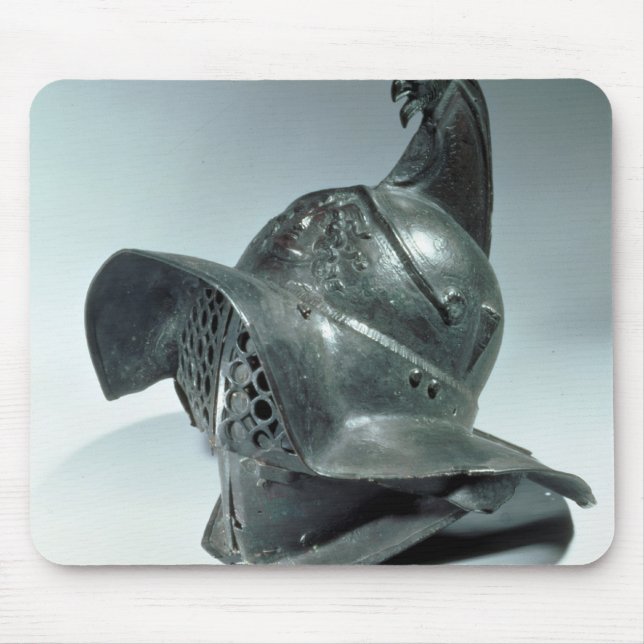 Bronze helmet of Thracian gladiator, Roman, 1st ce Mouse Pad (Front)